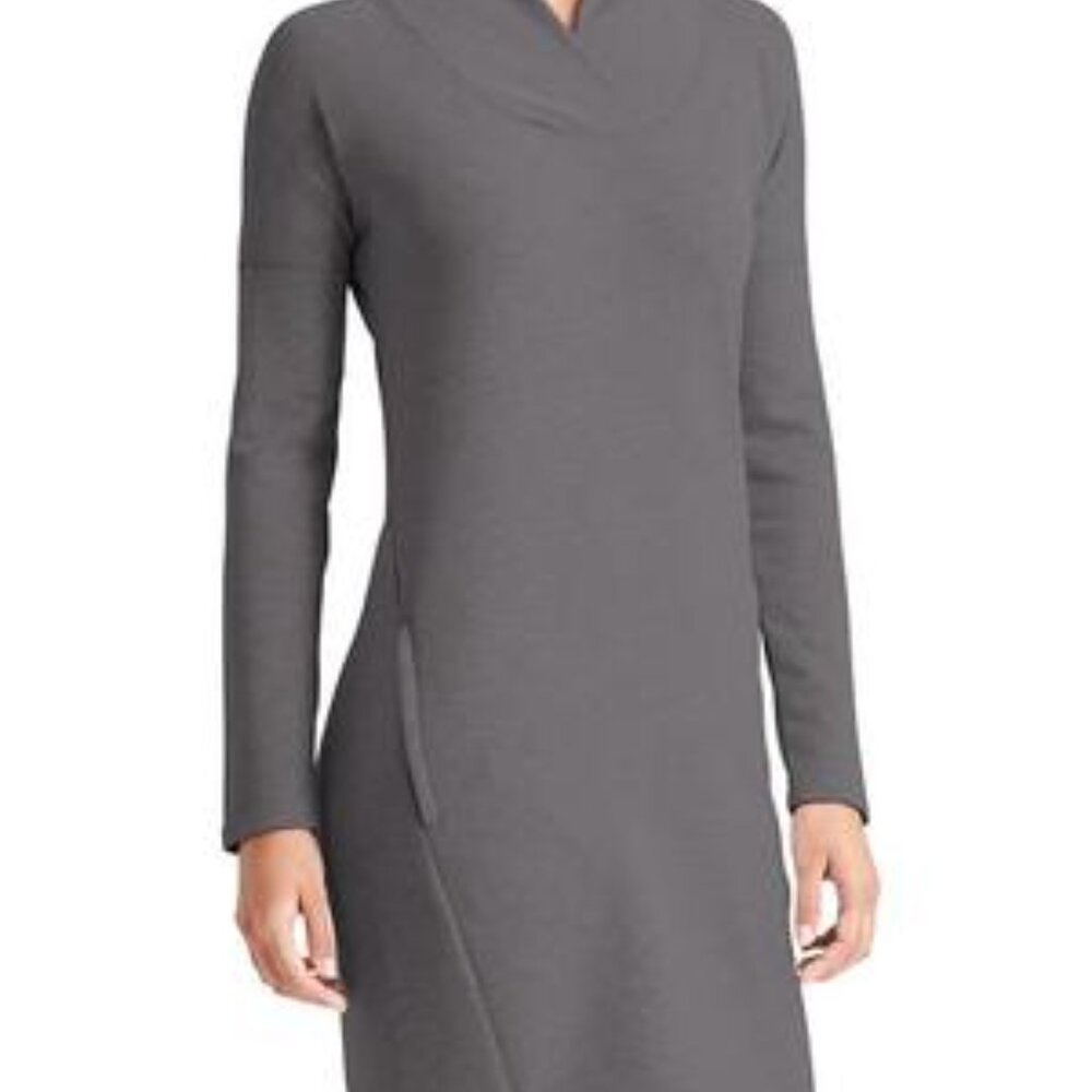 Athleta XS SoftTech Soft Tech Dress Dark Gray Pockets